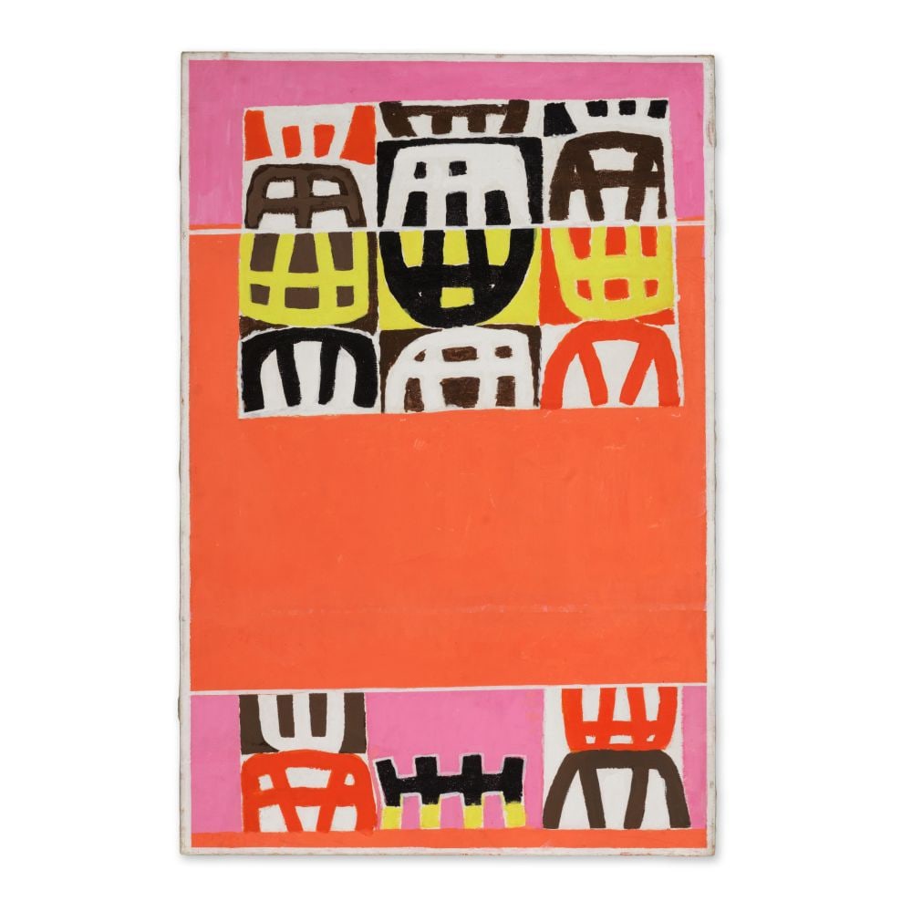 GIUSEPPE CAPOGROSSI (1900-1972) Superficie 716 1958: GIUSEPPE CAPOGROSSI (1900-1972) Superficie 716 1958 titré et daté 1958 au revers huile sur toile titled and dated 1958 on the reverse oil on canvas 75 x 50 cm. 29 1/