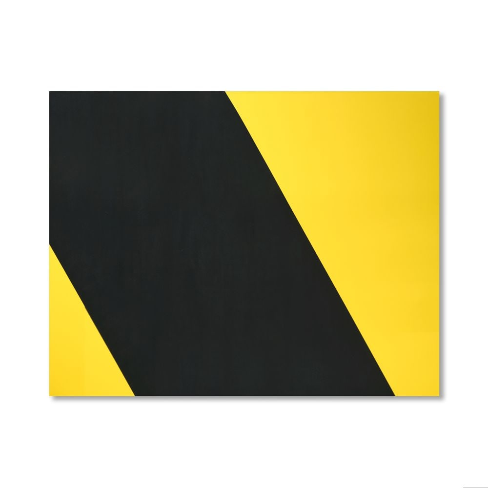 OLIVIER MOSSET (N. 1944) No jets 2003: OLIVIER MOSSET (N. 1944) No jets 2003 signé et daté 2003 au revers acrylique sur toile de lin signed and dated 2003 on the overlap acrylic on linen 212.5 x 273.3 cm.