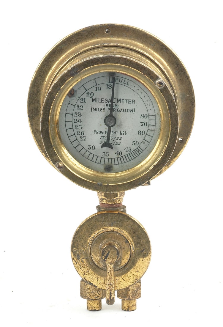 A 'Milegal' Meter dashboard mounting instrument, patented 1922, (1 of 1)