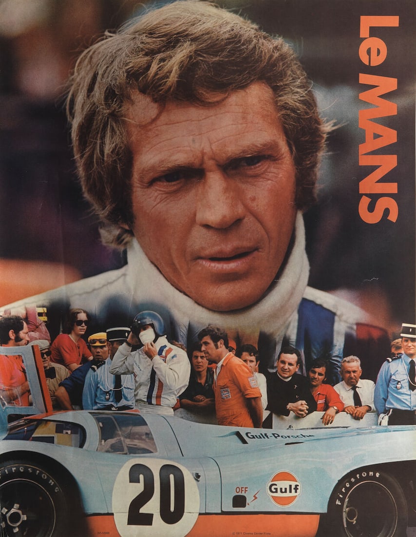 An original Steve McQueen Le Mans poster by Cinema Centre Films, (1 of 1)