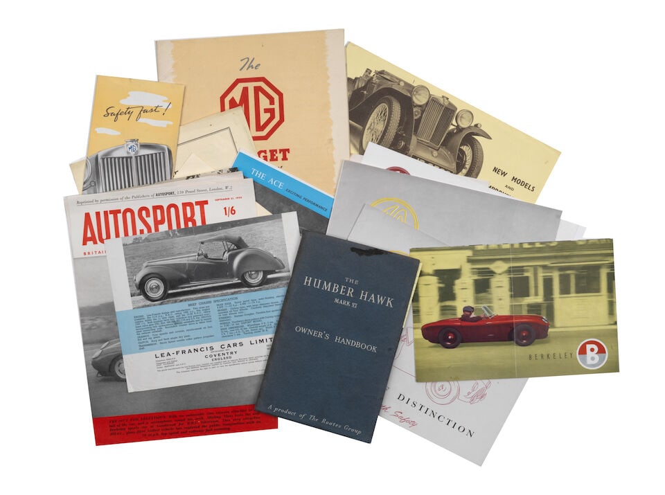 Assorted sales brochures and ephemera for British Marques, ((Qty)) (1 of 1)