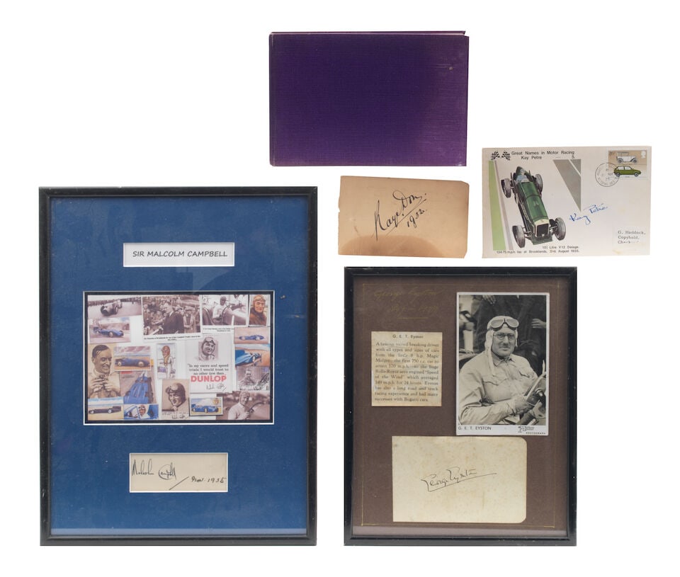 Assorted signed ephemera, ((Qty)) (1 of 1)