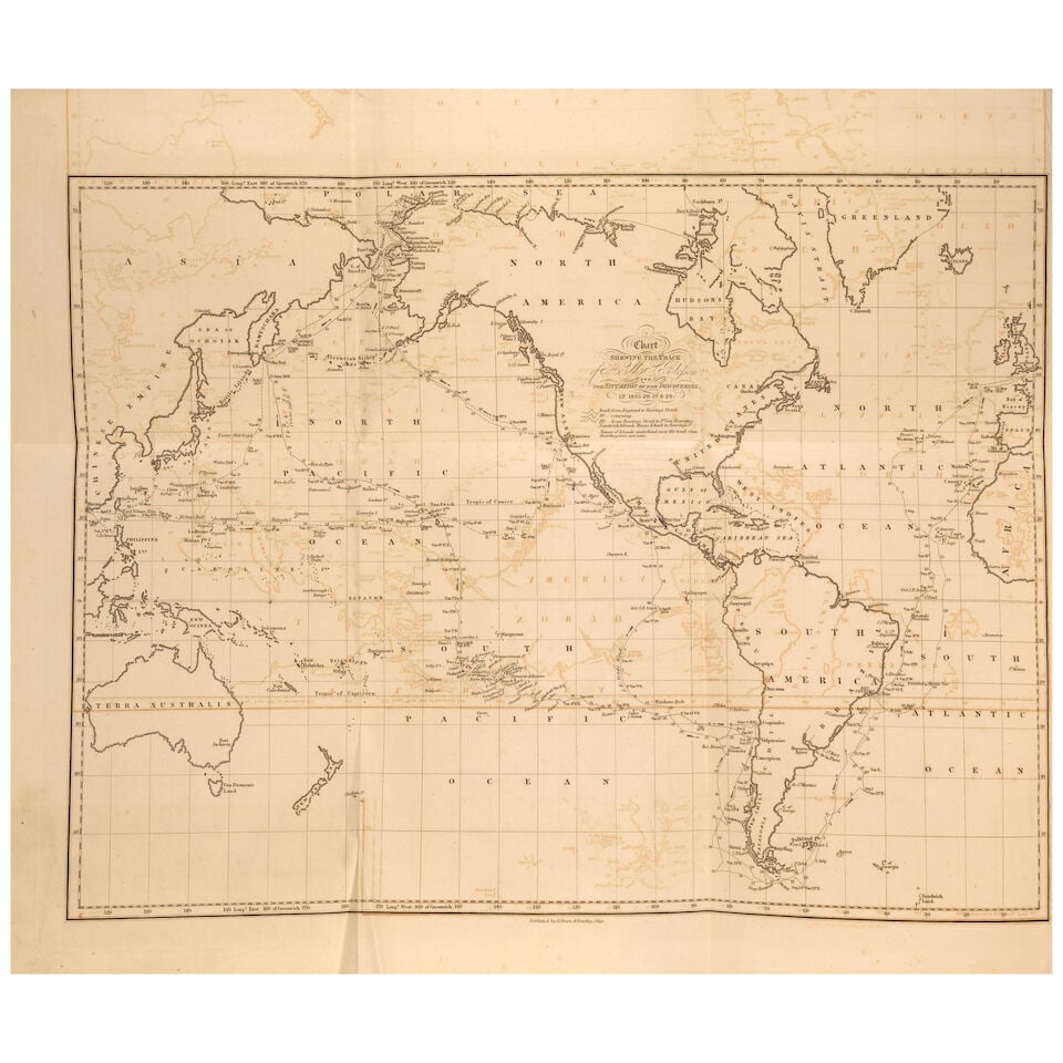 LARGE-PAPER 'ADMIRALTY' ISSUE. BEECHEY, FREDERICK WILLIAM. 1796-1856. Narrative of a Voyage to t... (1 of 5)