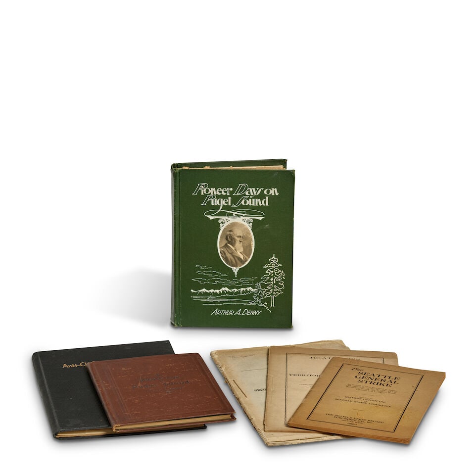 WASHINGTON AND SEATTLE. A group of 6 works including presentation copies from Arthur Denny and ... (1 of 1)