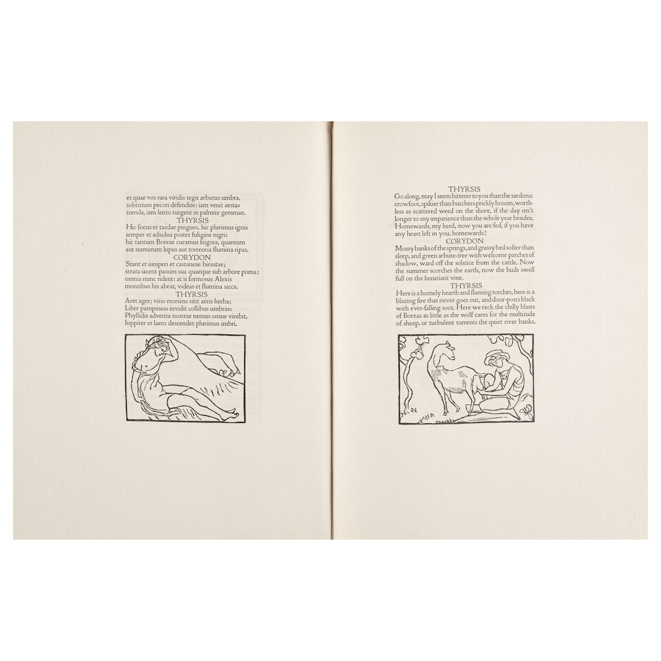 CRANACH PRESS VIRGIL WITH WOODCUTS BY MAILLOL. MAILLOL, ARISTIDE, Illustrator; GILL, ERIC, Title... (1 of 3)