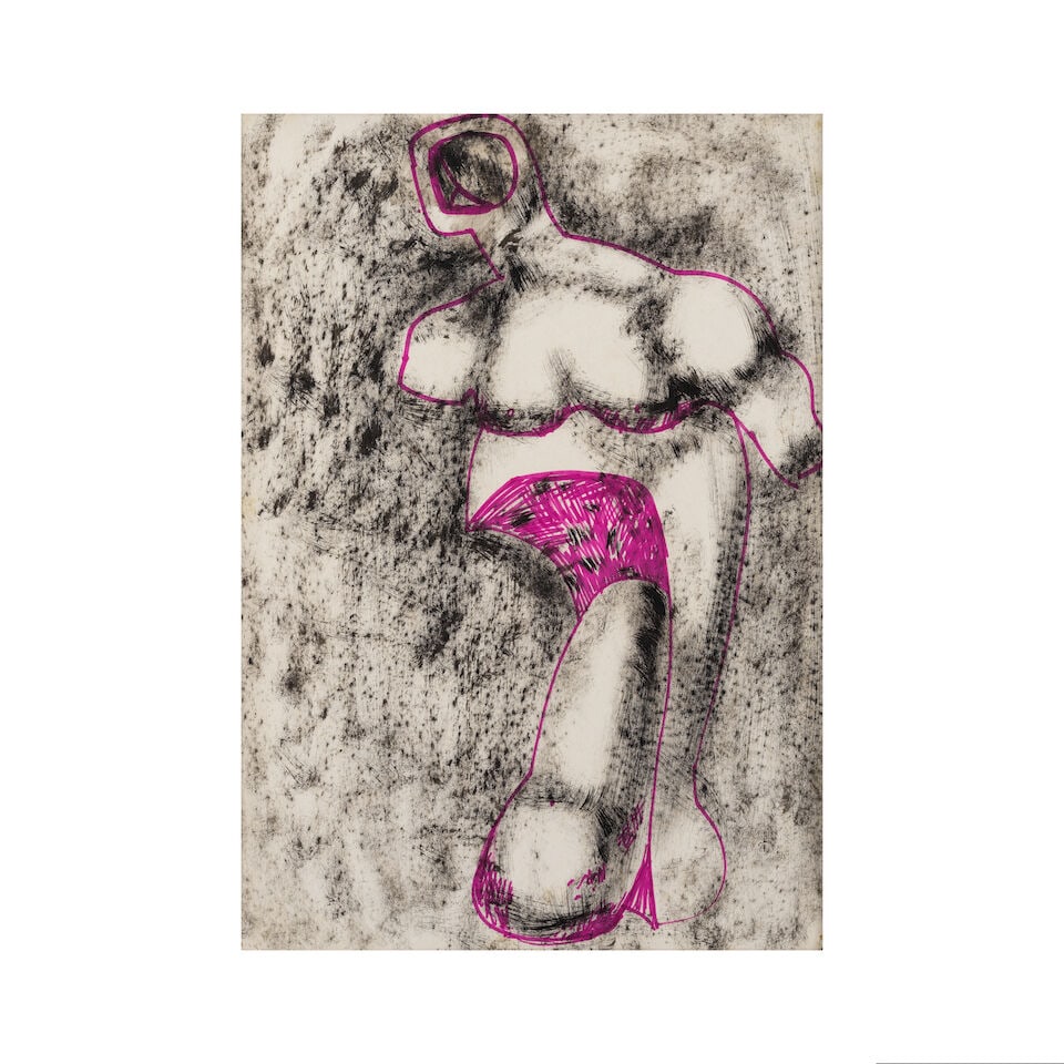 Ernst Neizvestny (Russian, 1926-2016) Sans titre/ Untitled (felt pen and ink on paper) (1 of 1)