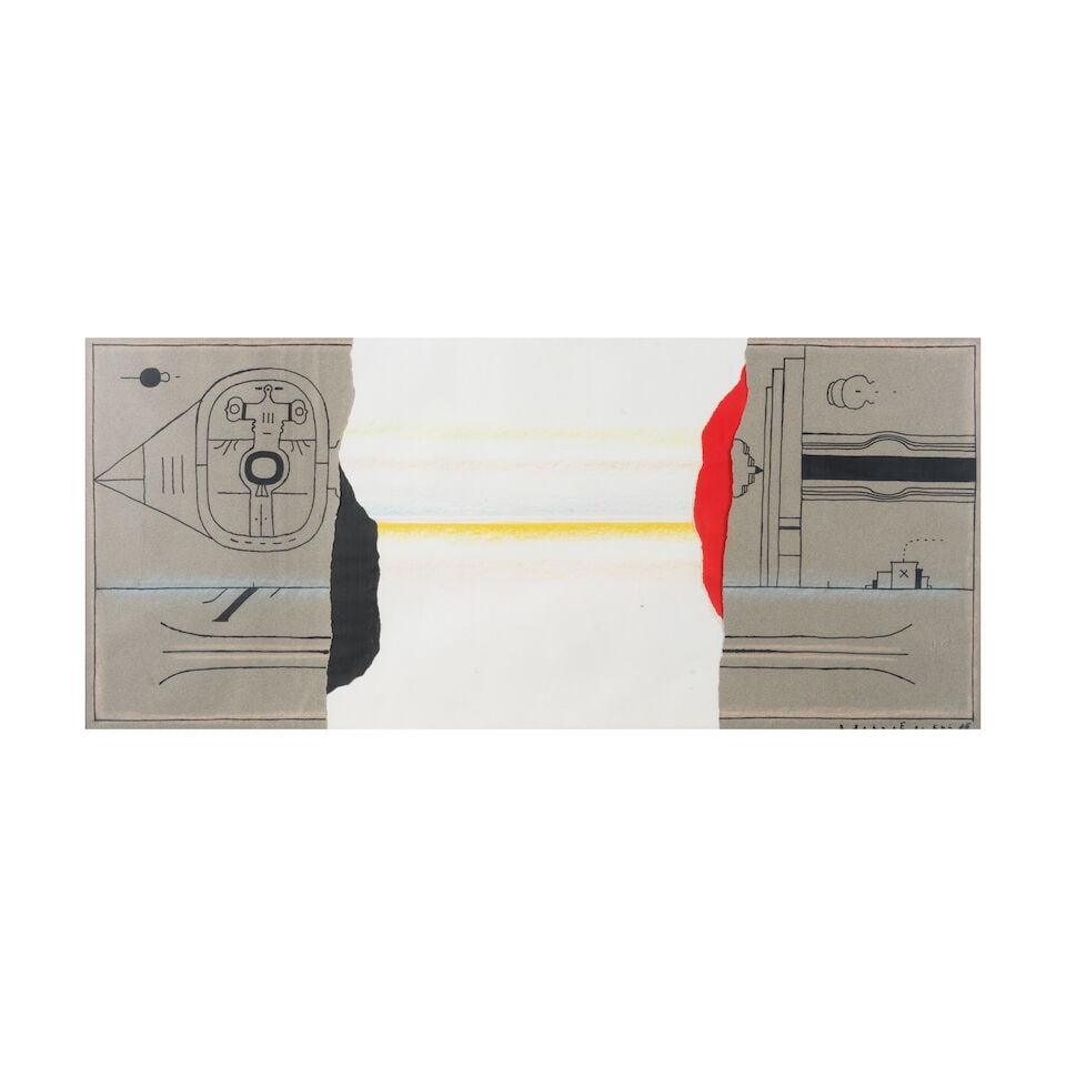 Vladimir Yankilevsky (Russian, 1938-2018) Adam et Ève du cycle La Ville / Adam and Eve from... (1 of 1)