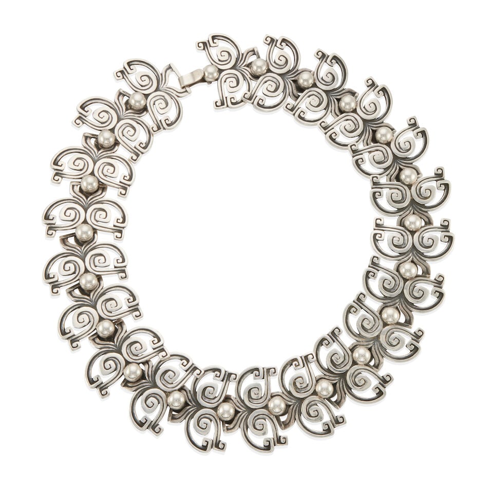 MELESIO VILLARREAL: STERLING SILVER COLLAR NECKLACE (1 of 2)