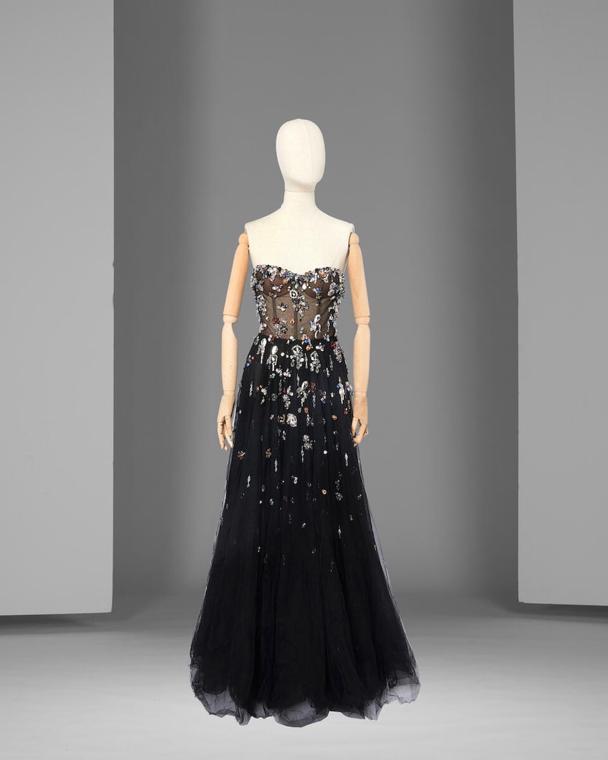 Ralph & Russo Haute Couture: An Embellished Black Tulle Gown Spring/Summer 2019, Runway Look 23 (1 of 3)