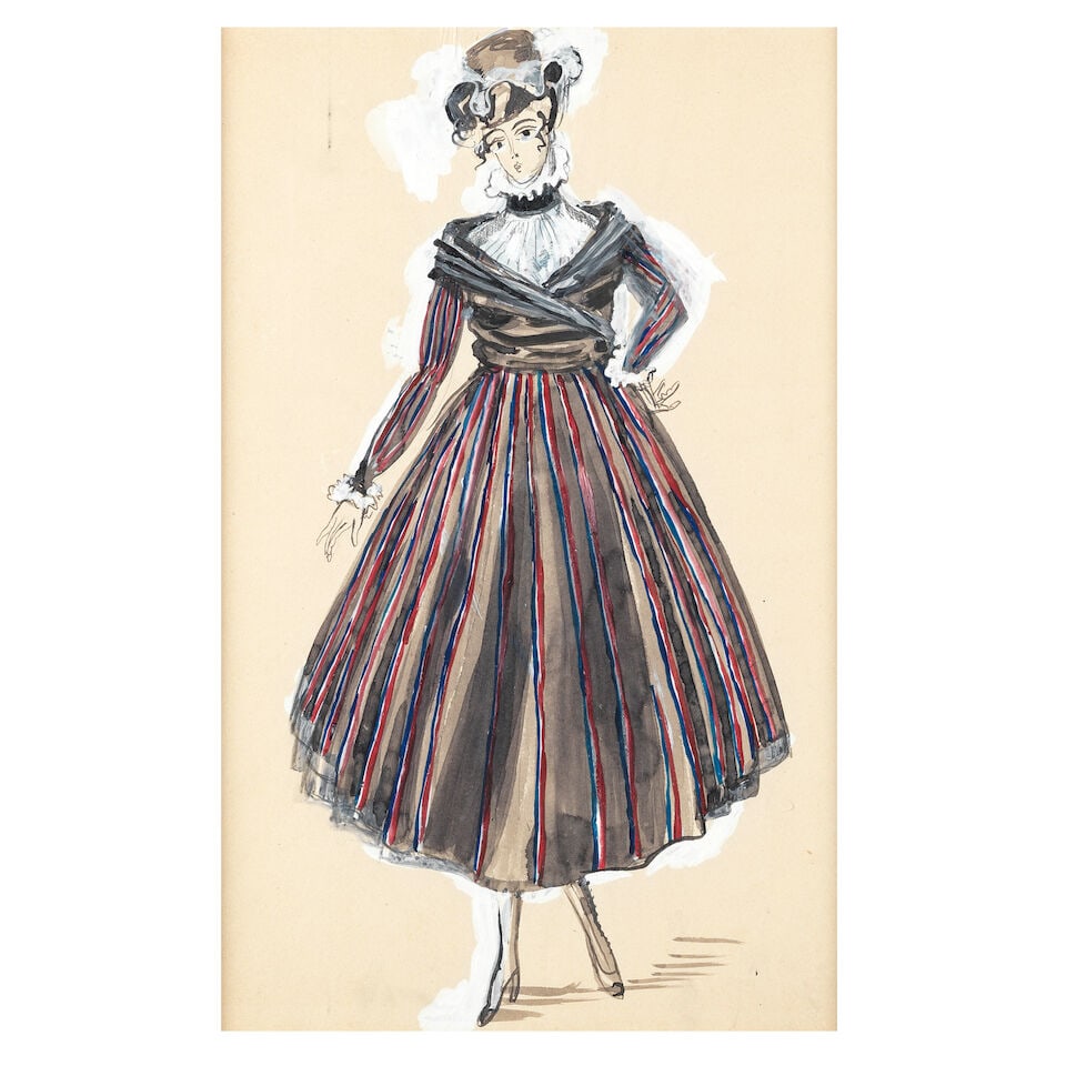 Raoul Dufy (French, 1877-1953) Modèle de robe pour Paul Poiret (Executed in 1917) (1 of 1)