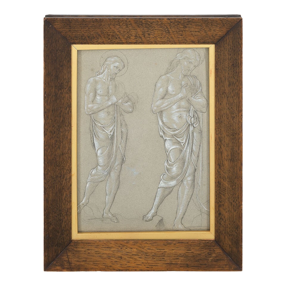 Evelyn de Morgan (British, 1855-1919) Study of a leaning figure; Studies of Christ - 4