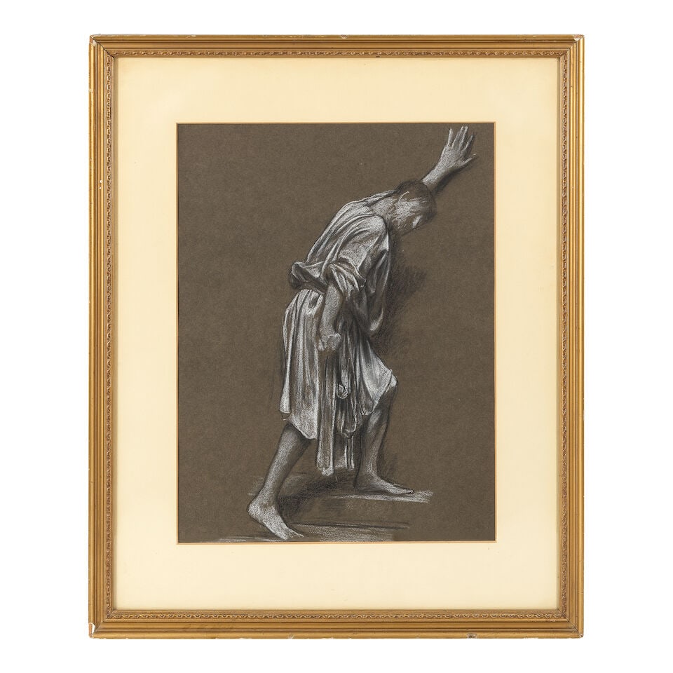Evelyn de Morgan (British, 1855-1919) Study of a leaning figure; Studies of Christ - 6