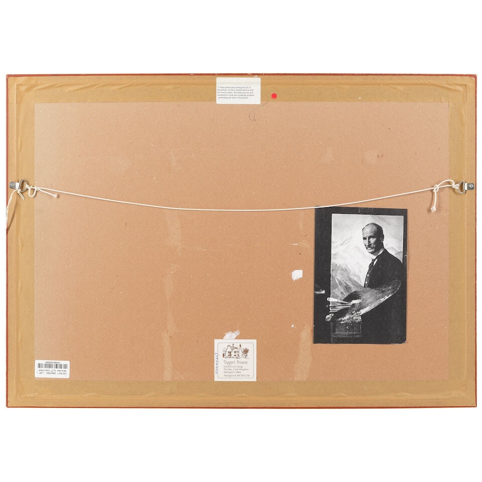 Edward Theodore Compton (British, 1849-1921) Mountainous lake view - 3