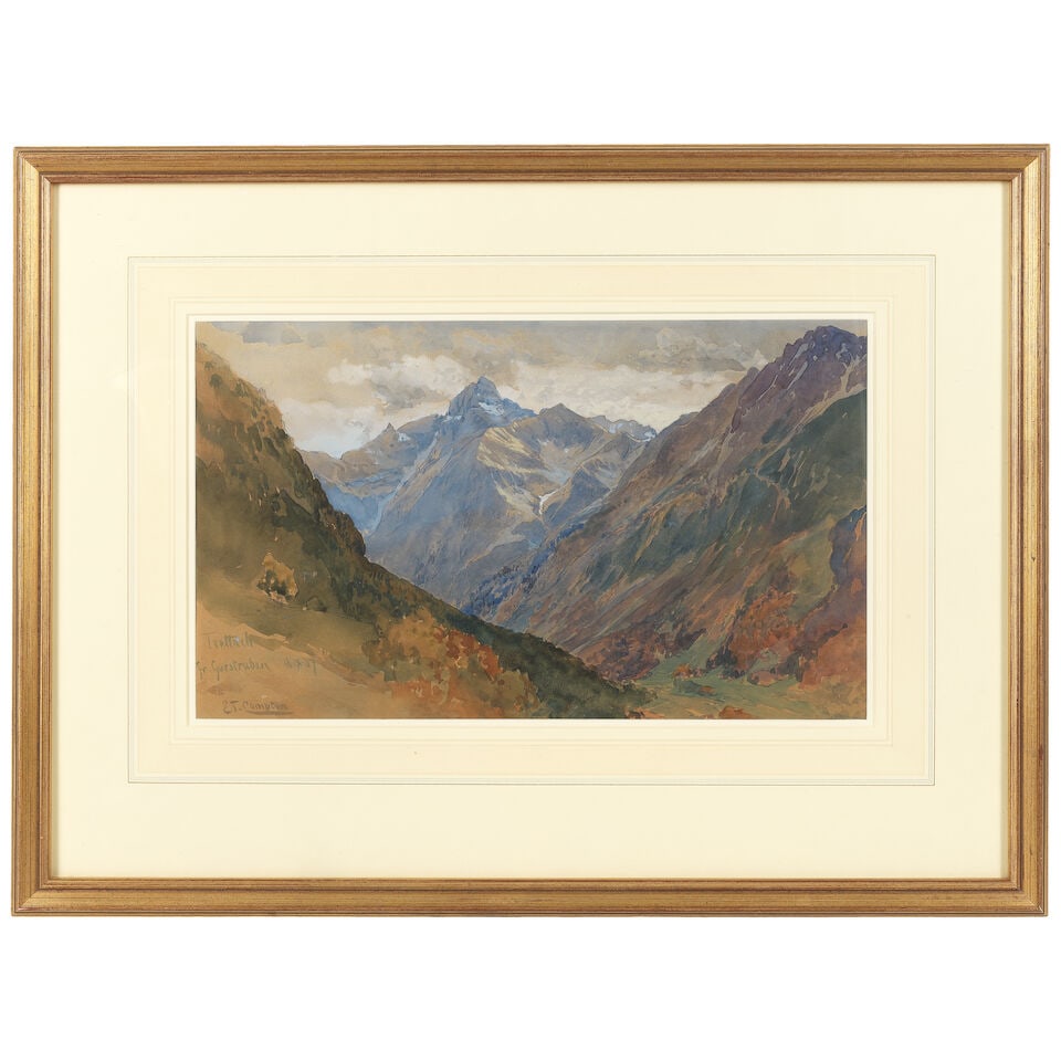 Edward Theodore Compton (British, 1849-1921) Trettachspitze from Gurstruben - 2