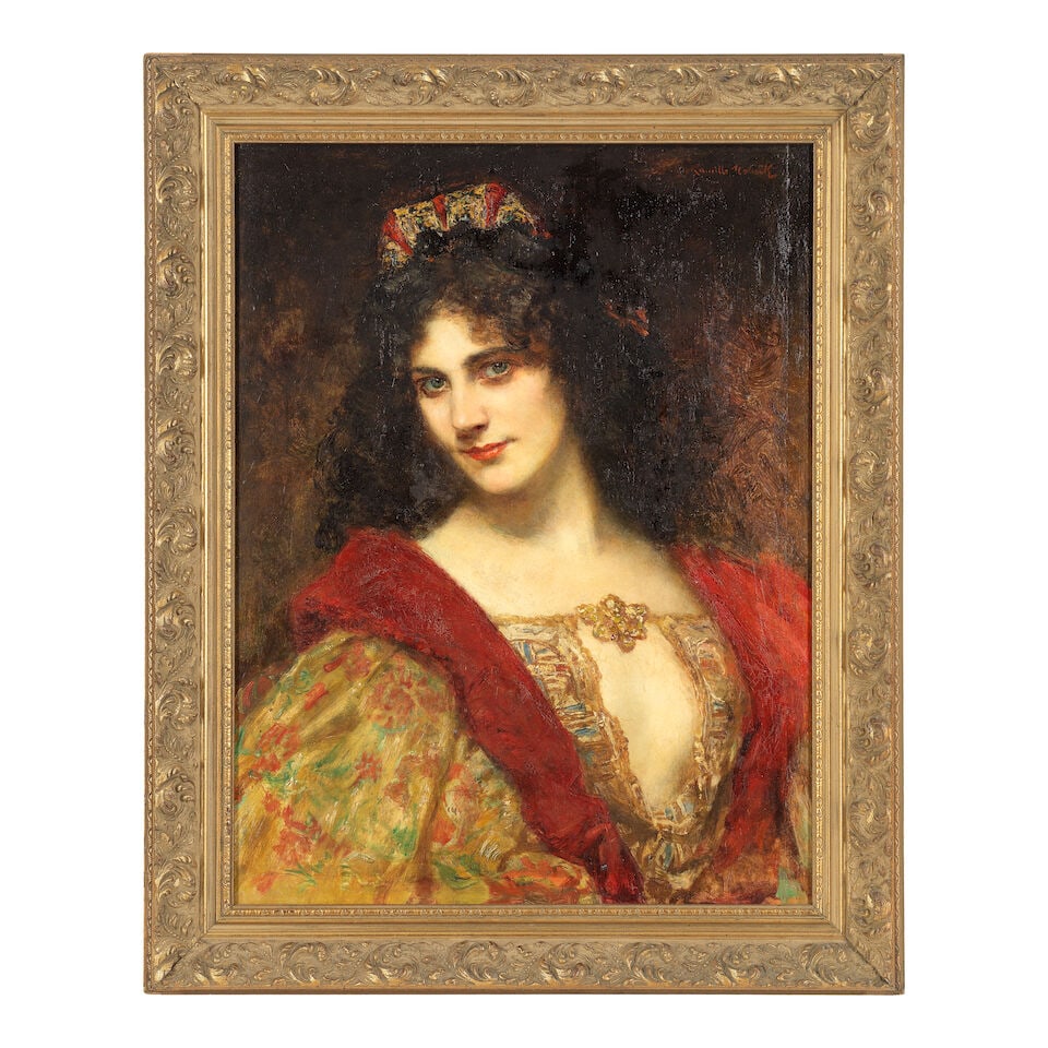 Camillo Melnick (Austrian, born 1862) Portrait of a young lady - 2