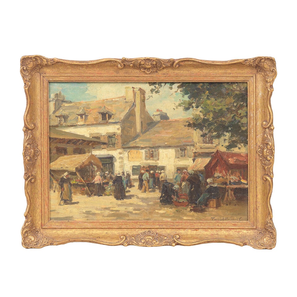 Terrick John Williams, RA (British, 1860-1936) In the market place - 2