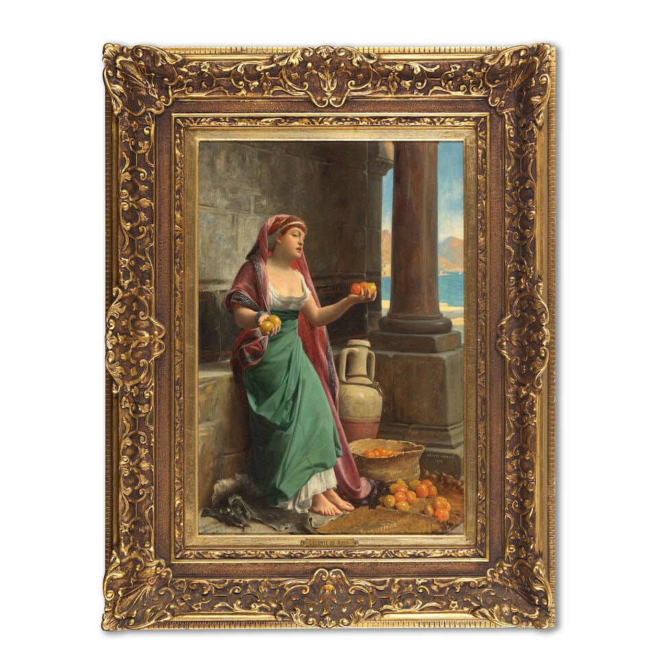 Jean Jules Antoine Lecomte Du Noüy (French, 1842-1923) The citrus seller - 3