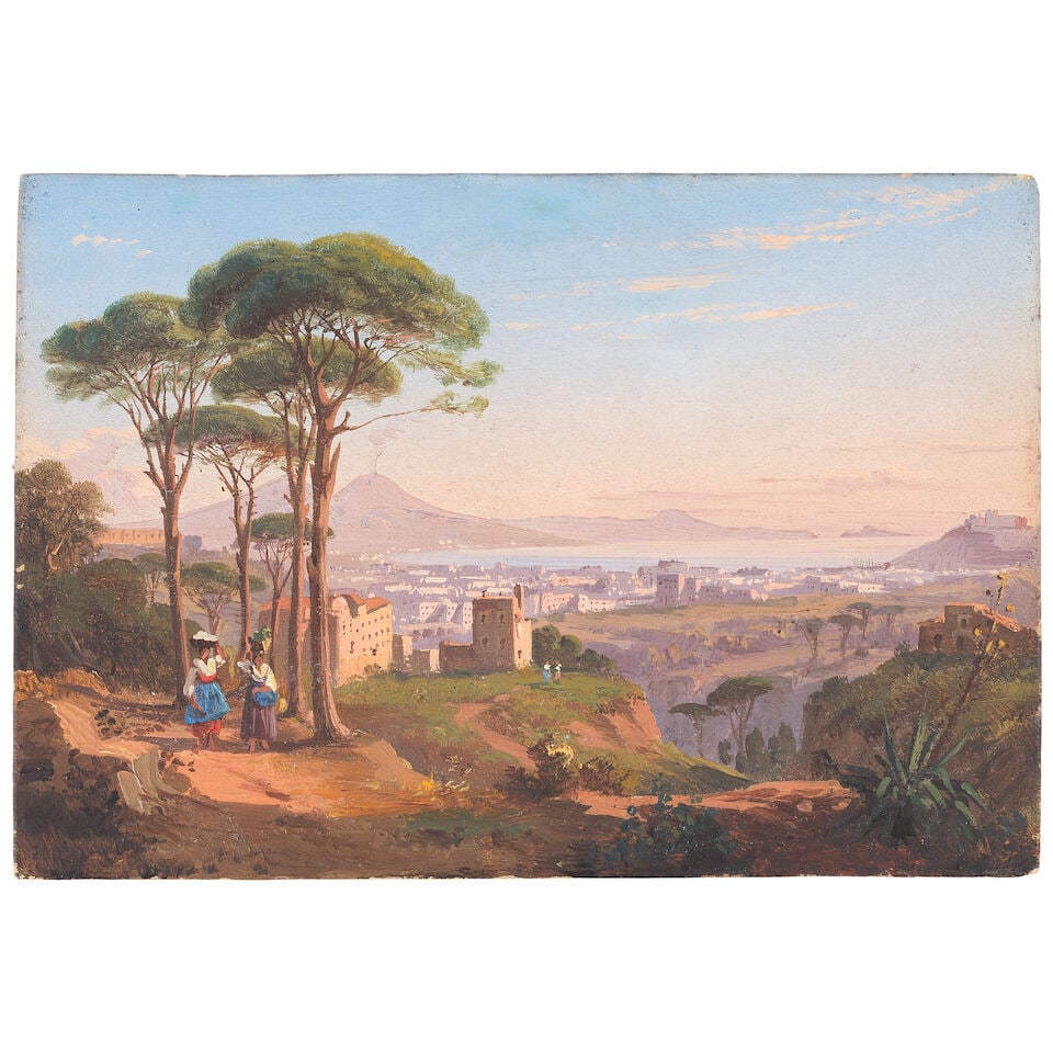 Ettore Cumbo (Italian, 1833-1899) Two views of the bay of Naples - 4