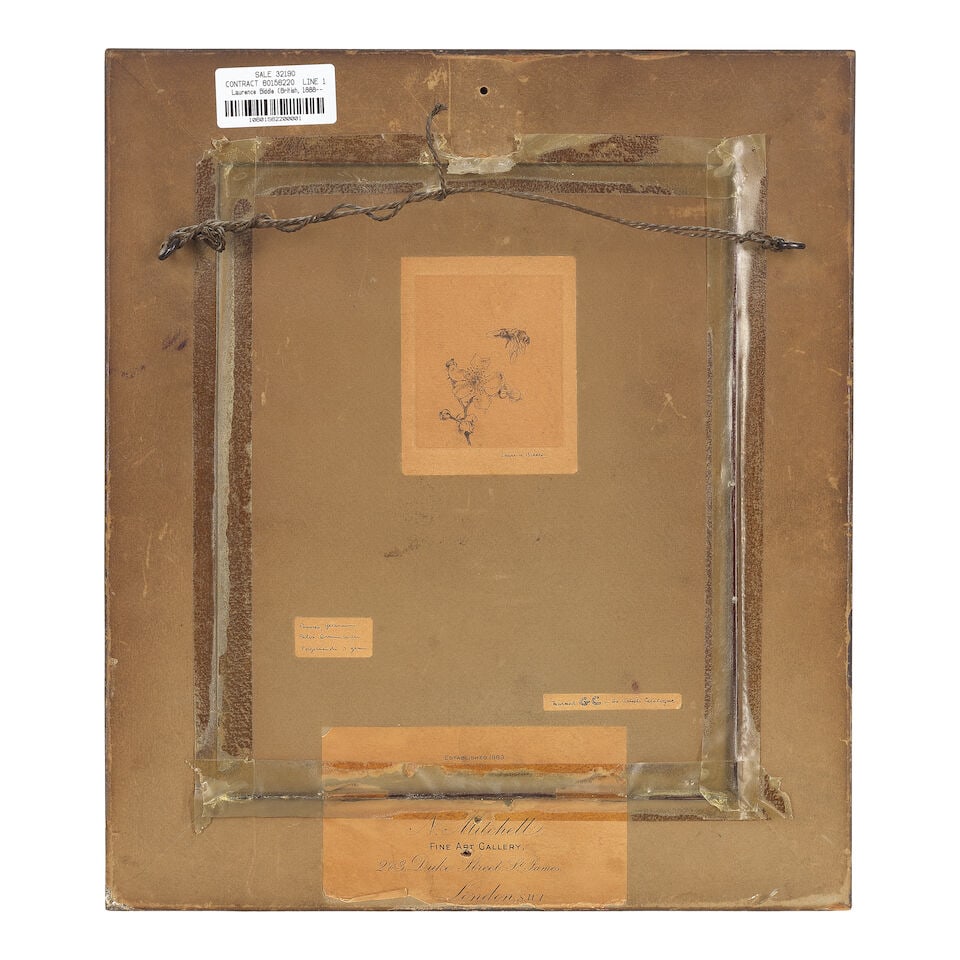 Laurence Biddle (British, 1888-1968) Still life of flowers, including pansies, geraniums, phlox ... - 3