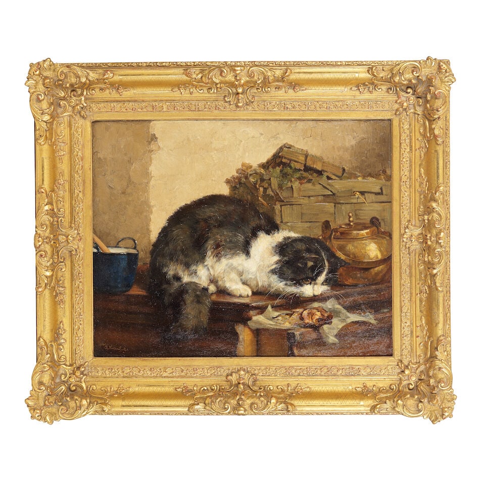 Charles H. van den Eycken (Belgian, 1859-1923) A fish supper - 2