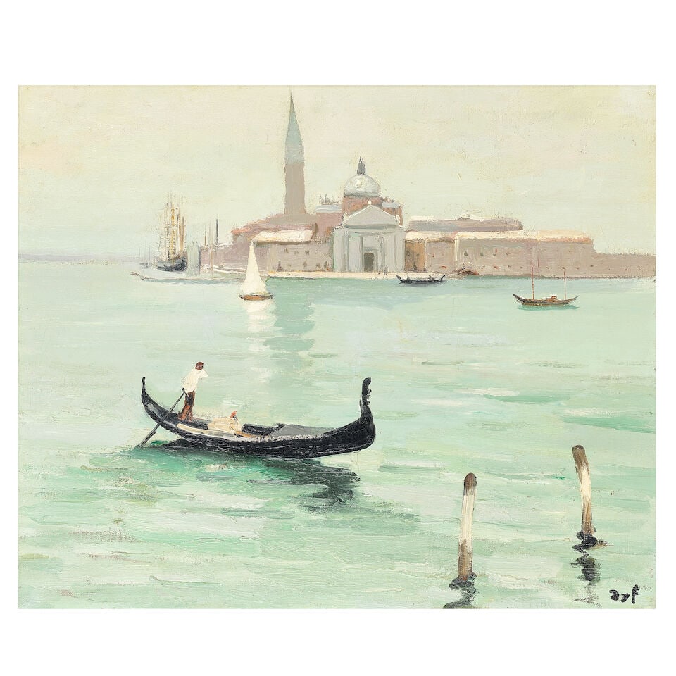 Marcel Dyf (French, 1899-1985) Saint Georges à Venise: Marcel Dyf (French, 1899-1985) Saint Georges à Venise signed 'DYF' (lower right) oil on canvas 46 x 55cm (18 1/8 x 21 5/8in). Footnotes: Provenance With Frost & Reed, London, no.