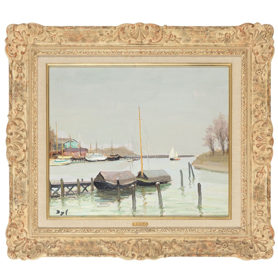 Marcel Dyf (French, 1899-1985) Petit port d'IJmuiden - 2