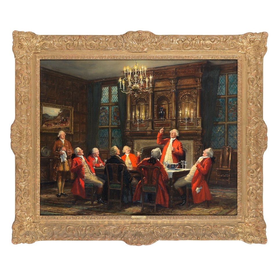 Frank Moss Bennett (British, 1874-1952) The toast - 2