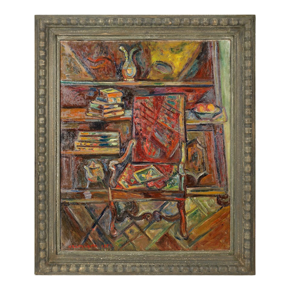 Pinchus Krémègne (Belarusian/French, 1890-1981) Painter's armchair in his studio on ru... - 2