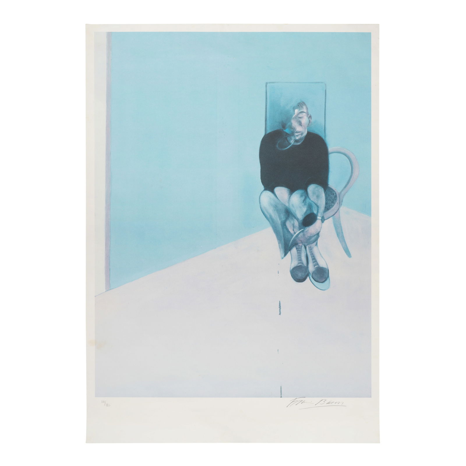 Francis Bacon (British, 1909-1992) Study for Self-Portrait Offset lithograph in colours, 1984, o... (1 of 1)