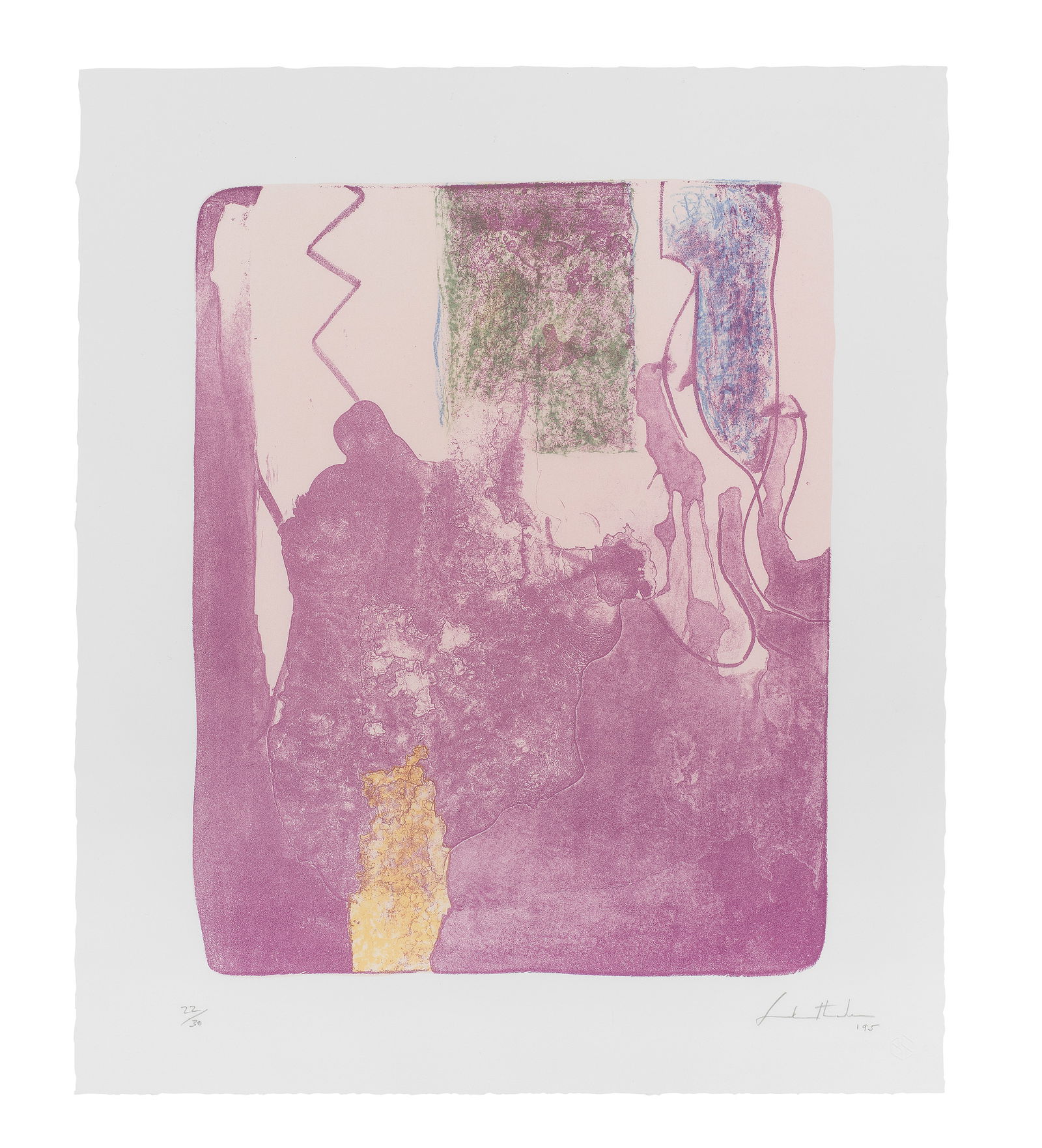 Helen Frankenthaler (American, 1928-2011) Reflections X, from Reflections Series Lithograph in c... (1 of 1)
