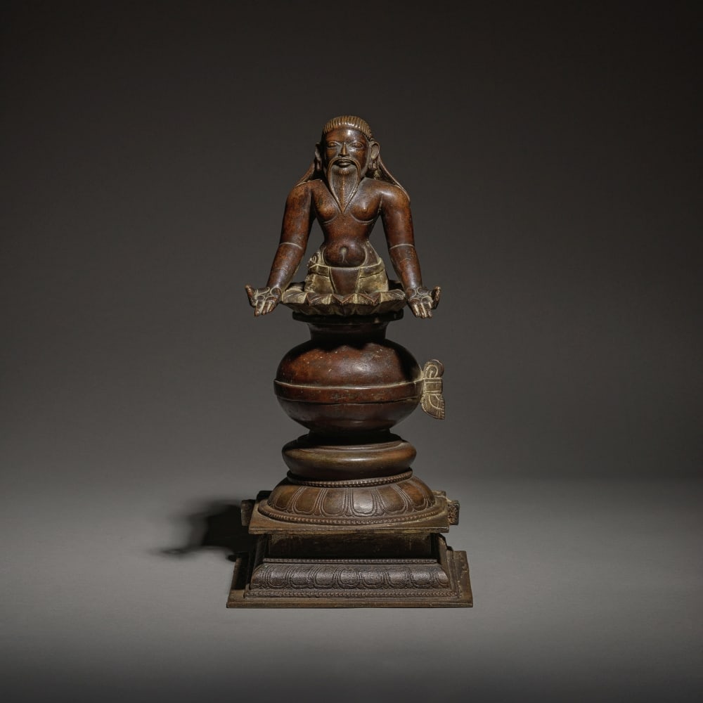 STATUETTE DE RISHI VYASA EN BRONZE  Inde du Sud, Tamil Nadu, époque Nayak, XVe-XVIIe si... (1 of 1)
