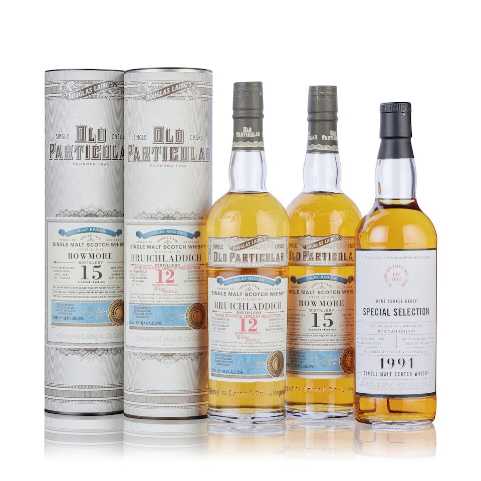 Bruichladdich 12 Year Old, Old Particular, 2002 (1x 70cl) Bowmore 15 Year Old, Old Particular ,... (1 of 2)