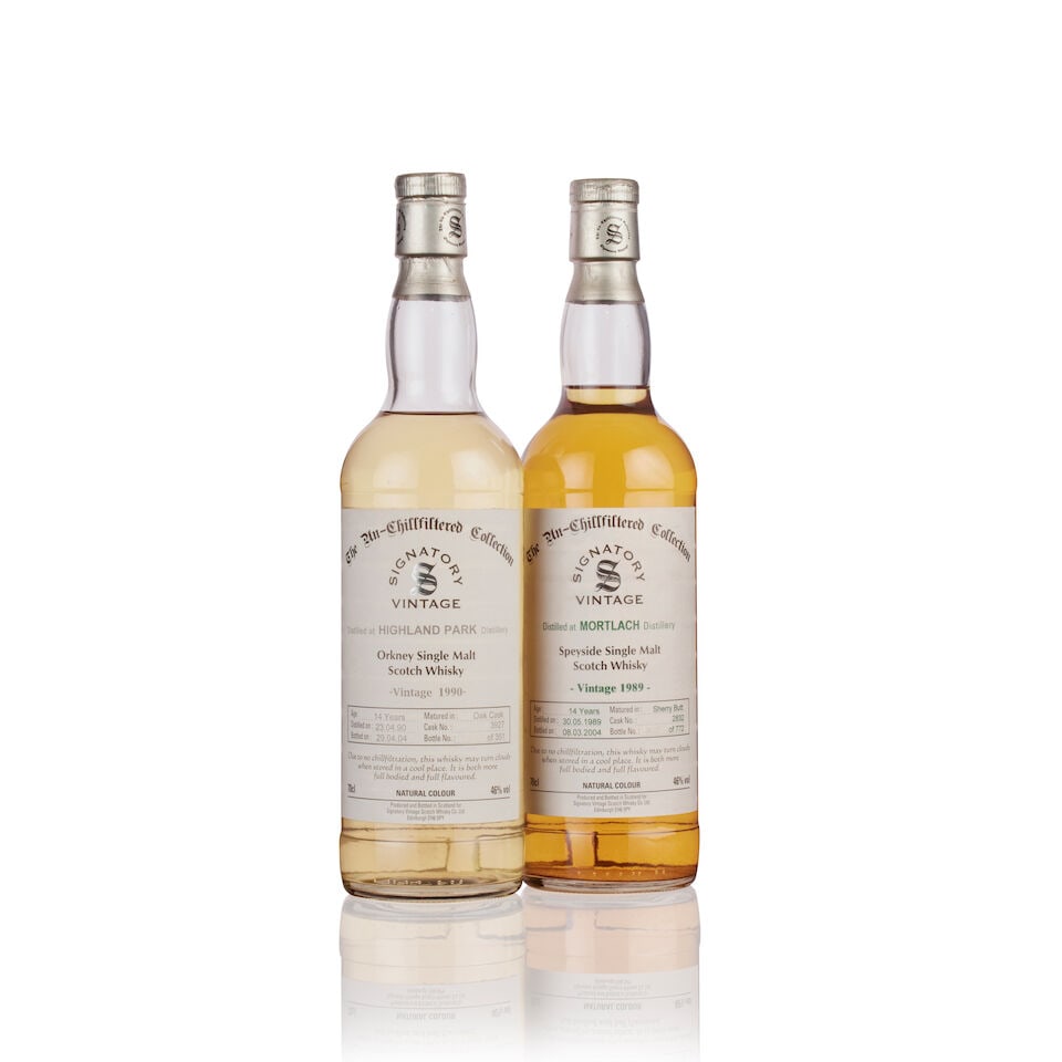 Mortlach 14 Year Old, Signatory Vintage, 1989 (1x 70) Highland Park 14 Year Old, Signatory Vint... (1 of 1)