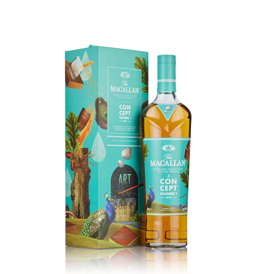 Macallan Concept No.1 (1x 70cl): Macallan Concept No.1 (1x 70cl) Region: Speyside, single malt Fill Level: filled to 70cl Capsule: good condition Label: good labelling Packaging: in original carton Alcohol content: 40% ABV Notes: