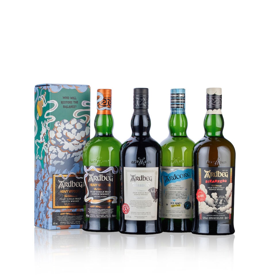 Ardbeg BlaaacK Committee Edition, 2020 Release (1x 70cl) Ardbeg Arrrrrrrrdbeg! Committee Edition...: 4Ardbeg BlaaacK Committee Edition, 2020 Release (1x 70cl) Region: Islay, single malt Fill Level: into neck Capsule: good condition Label: good labelling Packaging: in original carton Alcohol content: