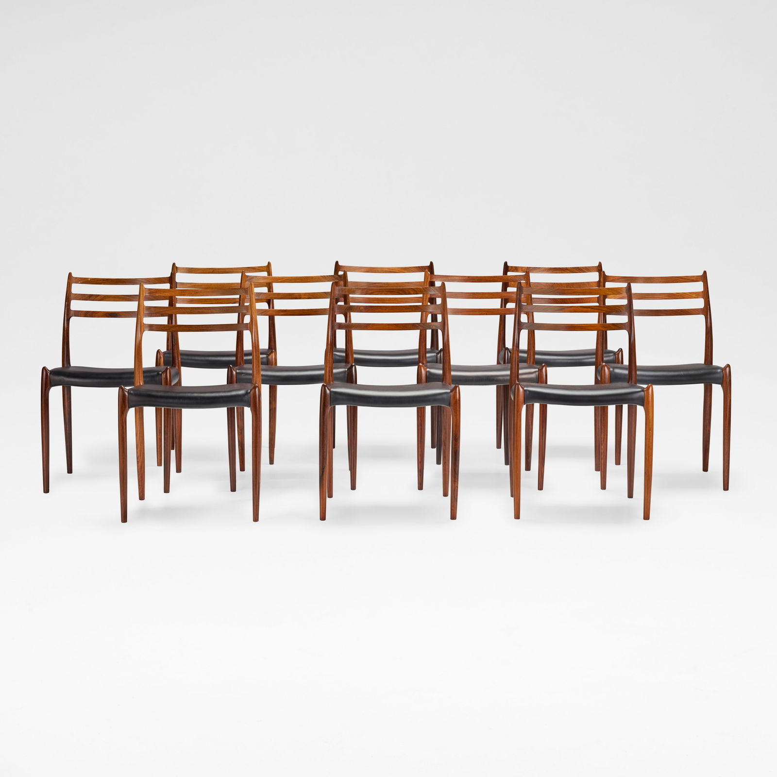 Niels Otto Møller  Set of ten dining chairs, model no. 78, designed 1962 (1 of 1)