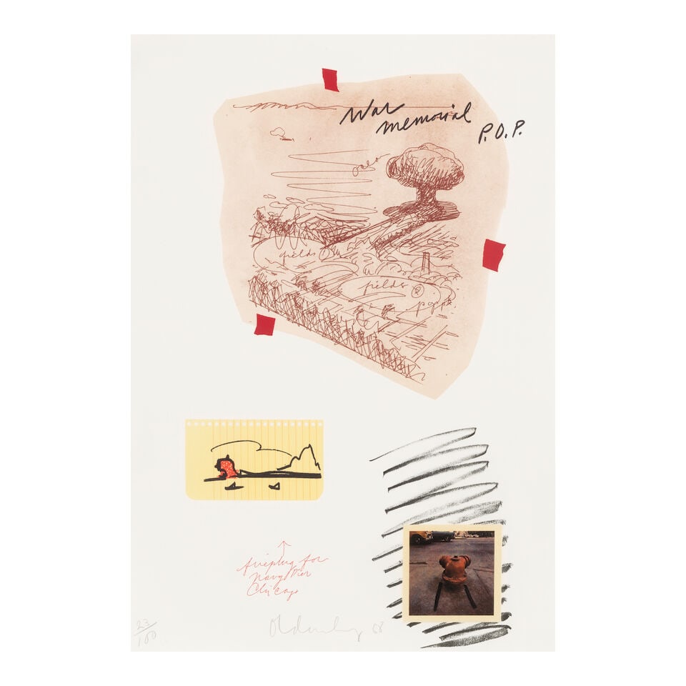 Claes Oldenburg (1929-2022); 5 plates, from Notes; (5) - 2