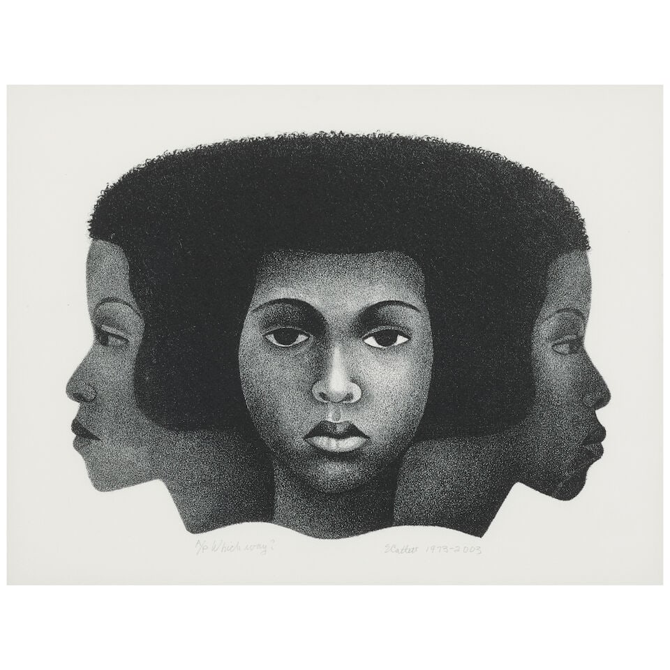 Elizabeth Catlett (1915-2012); Which Way?; (1 of 1)