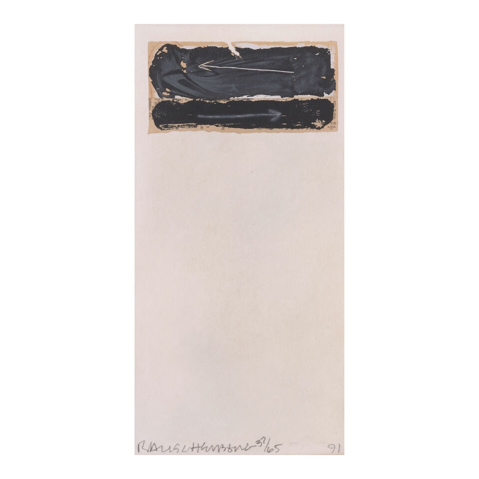 Robert Rauschenberg (1925-2008); Three plates, from Shirtboards Morocco, Italy '52 Portfolio; (3) - 2