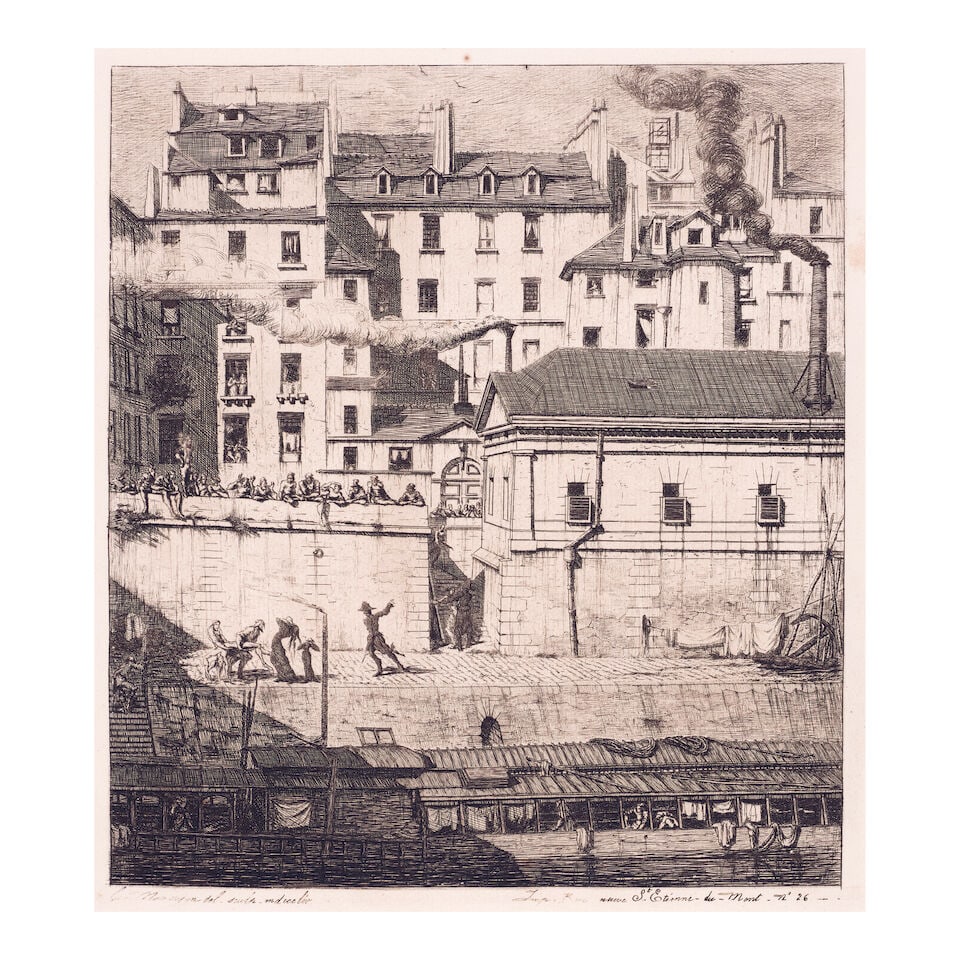 Charles Meryon (1821-1868); La Morgue; (1 of 1)