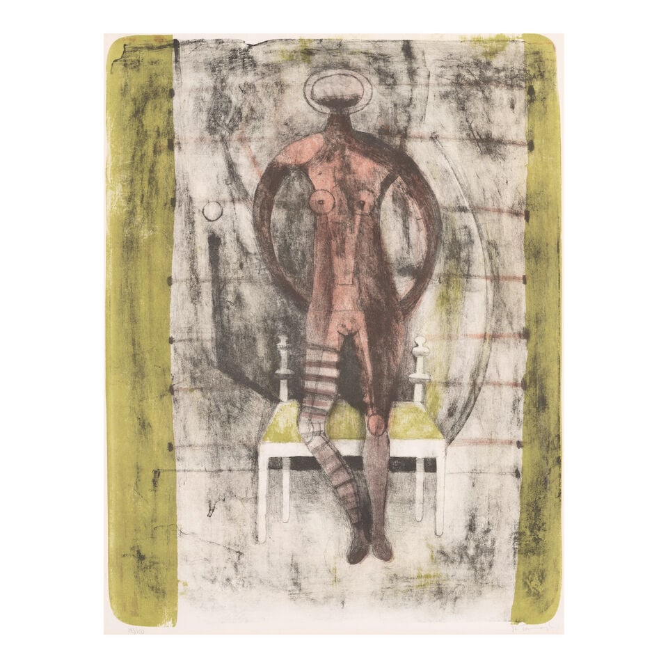 Rufino Tamayo (1899-1991); Two plates, from Mujeres; (2) - 2