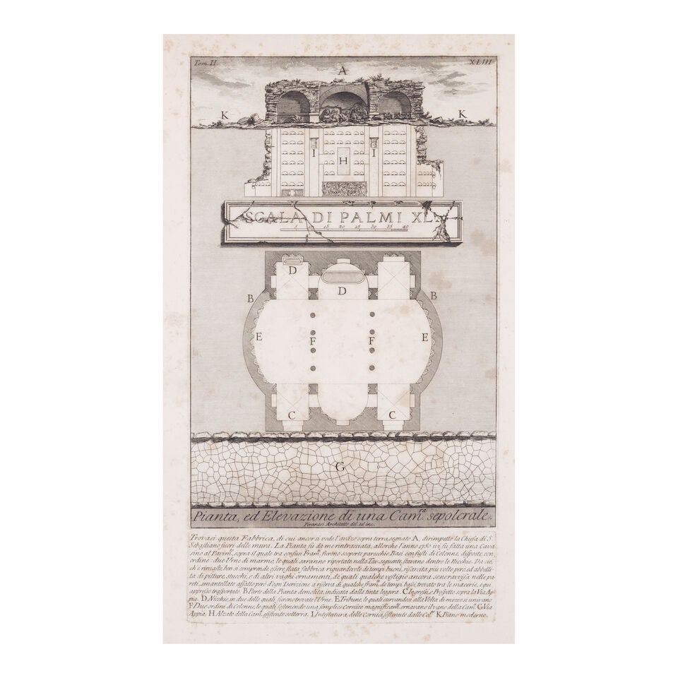 Giovanni Battista Piranesi (1720-1778); 8 plates, from Le Antichità Romane; (8) - 7