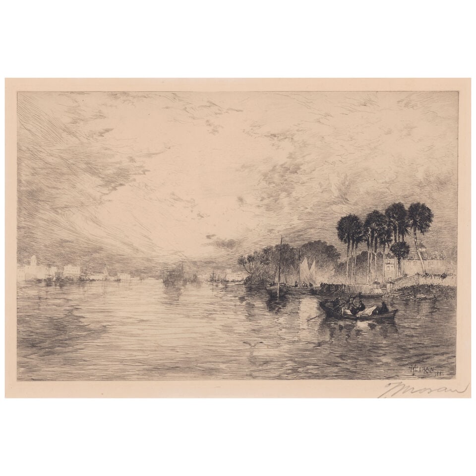 Thomas Moran (1837-1926); Morning on the St. Johns, Florida; (1 of 1)