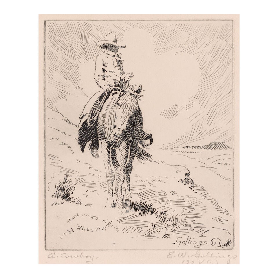 Bill (Elling William) Gollings (1878-1932); A Cowboy; (1 of 1)