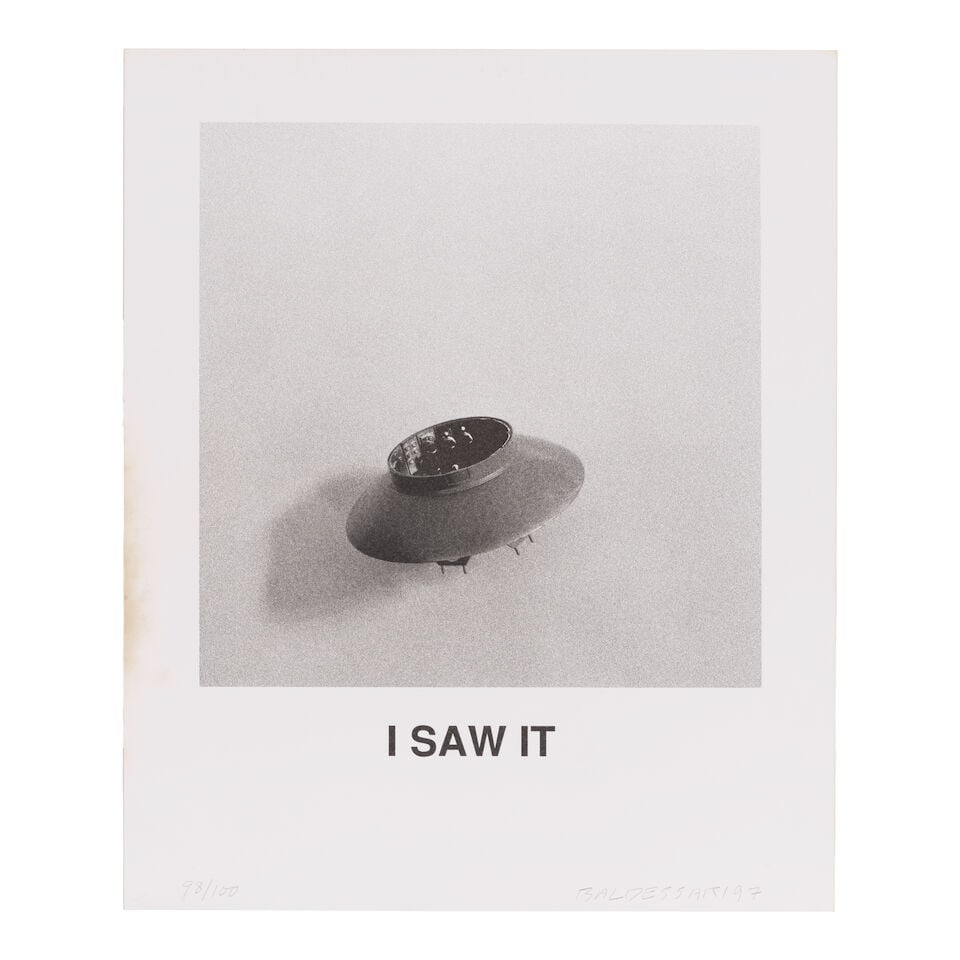 John Baldessari (1931-2020); I Saw It; (1 of 1)