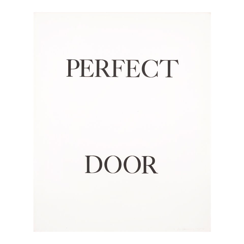 Bruce Nauman (born 1941); Perfect Door; Perfect Odor; Perfect Rodo; (3) - 2