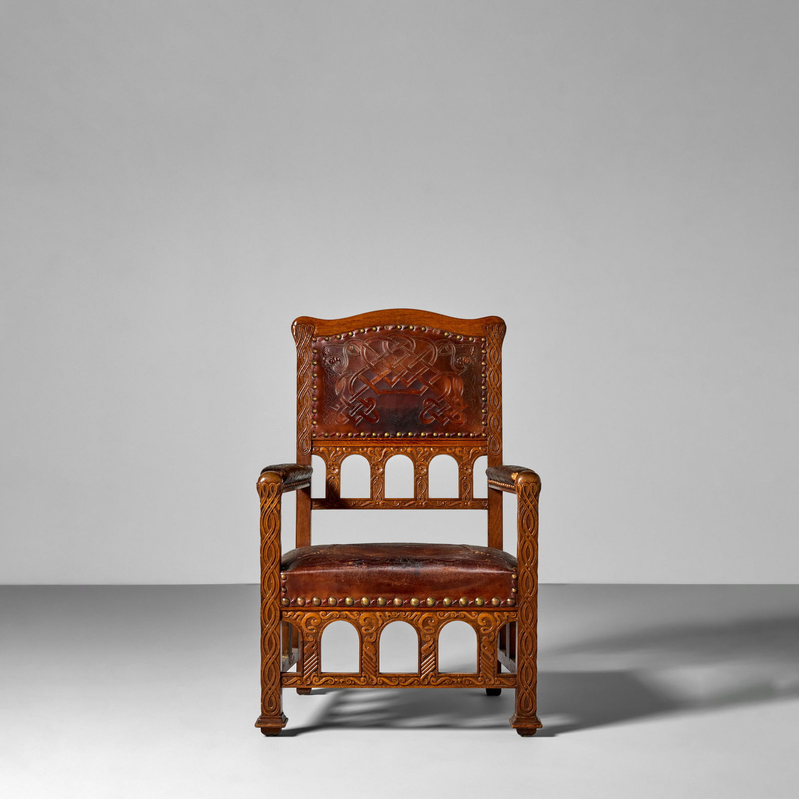 GEORG HULBE (1851-1918) Armchair circa 1891  possibly for Louis Comfort Tiffany, Associated Arti... (1 of 1)