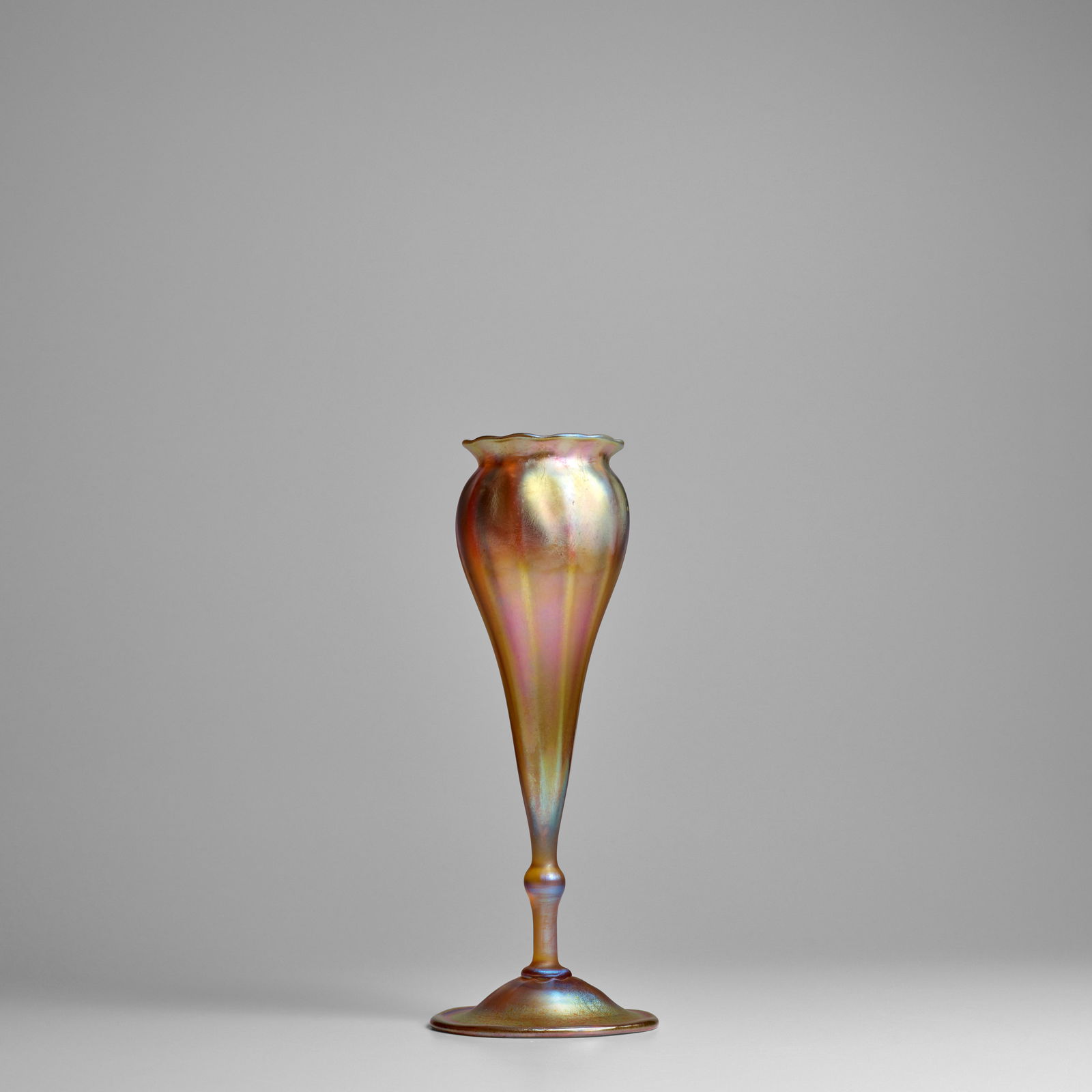 TIFFANY STUDIOS (1885-1930) Floriform Vase1907Favrile glass, engraved 'L.C.T. 110B'height 12in (... (1 of 1)