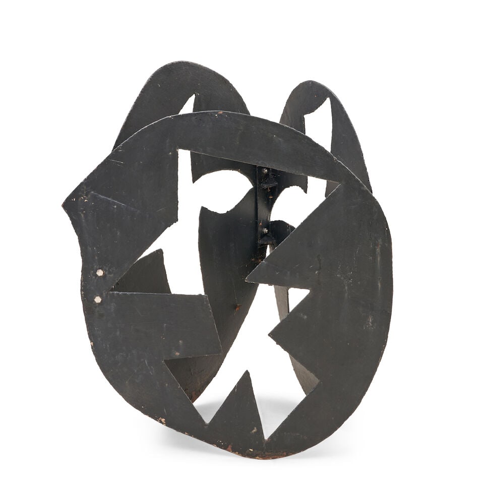 DAVID HAYES (1931-2013) Cut out Open Forms series #6: DAVID HAYES (1931-2013) Cut out Open Forms series #6 dated and signed '© 2002 / Hayes' (along the bottom edge) painted steel 51 in (129.5 cm) (height) Executed in 2002 Footnotes: The