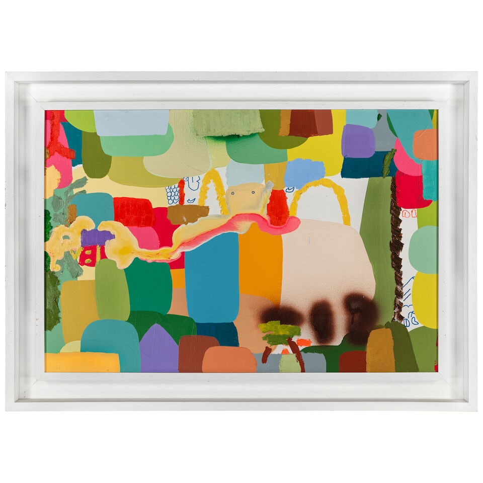 FEDERICO HERRERO (B. 1978) Paisaje con Arco: FEDERICO HERRERO (B. 1978) Paisaje con Arco signed, inscribed and dated 'H 2010 'Paisaje con Arco'' (on the reverse) mixed media on canvas 19 5/8 x 29 1/2 in (50 x 75 cm) Painted in